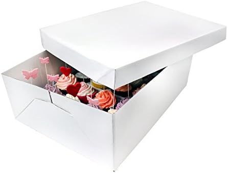 PME CBO908 Extra Profundo Caja para 24 Cupcakes, Blanco, 43 x 31 x 14 cm: Amazon.es: Hogar