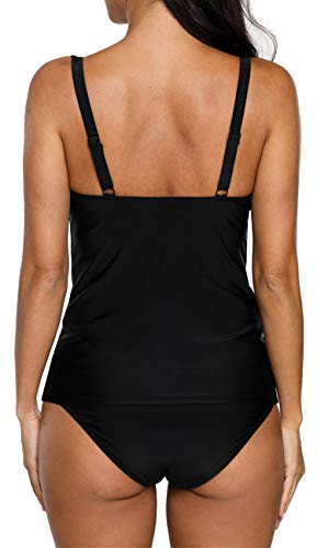 BeautyIn Damen Tankini Set Bauchweg Zweiteilige Badeanzug – Bild 3