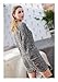 ARJOSA Women's Fall Sweaters Pullover Oversized Cable Knit Sweater Tunic Tops (Large, Grey)