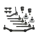 PartsW 12 Pc New Suspension Kit for Chevrolet Blazer S10 GMC Jimmy S15 Sonoma Center Link Adjusting Sleeves Inner & Outer Tie Rod Ends Upper & Lower Ball Joints and Idler Arm
