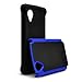 Nexus 5 Case, MagicMobile [Dual Armor Series] Hybrid Impact Resistant Google Nexus 5 Shockproof Tough Case Rugged Hard Plastic + Rubber Silicone Skin Protective Case for LG Nexus 5 - Black / Blue