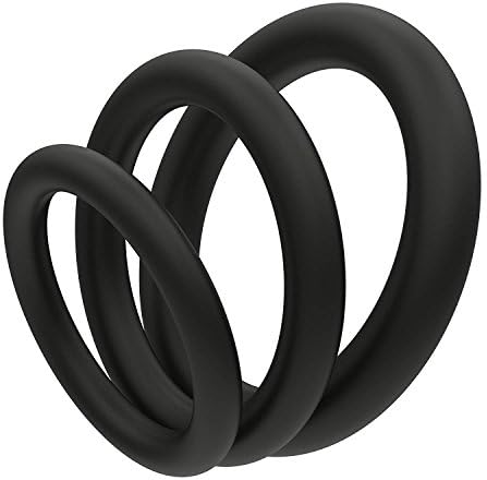Kuaerry 3pcs - Silicone C-ock Ring for Men - Soft - Simple Power - Time Delay