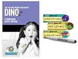 Quick Stick Write-on! Child ID Tattoos (Dino 6pk.)
