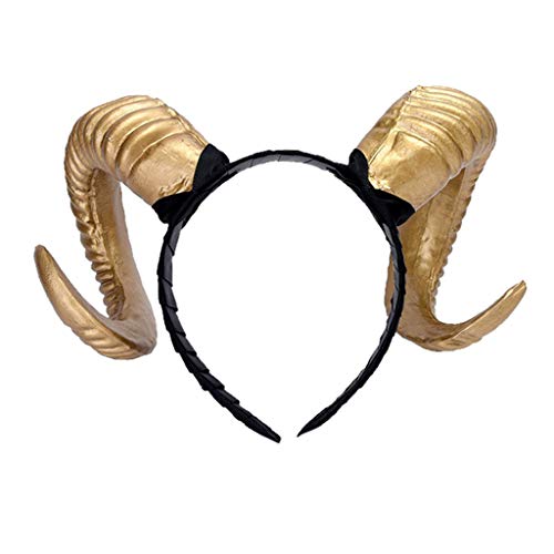 TooTu Halloween Headdress Horn headband Unisex Headpiece Costume Halloween Hat Light Up Party Horn Hair clip