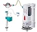 FlushSaver PUSH BUTTON EURO-STYLE Dual-Flush Deluxe DIY Conversion Kit - FITS STANDARD 2