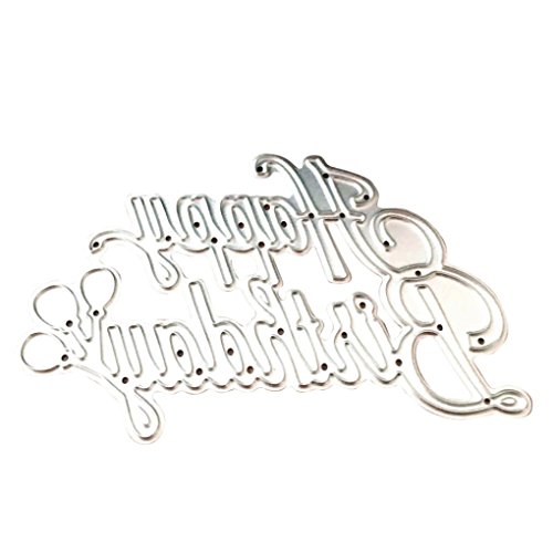 Metal Cutting Dies, NXDA Embossing Dies Stencil Template for DIY Scrapbook Album Paper Card Craft Decoration (J)