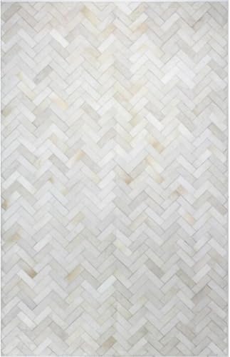 ECLATIQUE Leather Cowhide Area Rug