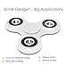 SENQIAO Fidget Spinner Toy Stress Reducer with Si3N4 Hybrid Cearmic Bearings,Ultra Durable Build,Long Spin Time,Perfect For ADD,ADHD,Anxiety (White)