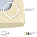California Design Den 400 Thread Count 100% Cotton 1 Fitted Sheet Only, Vanilla Yellow Queen Fitted Sheet, Long - Staple Combed Pure Natural Cotton Sheet, Soft & Silky Sateen Weave