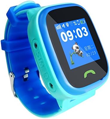 Orentek HW8 Touch Screen Kids Smart Watch, GPS Phone watch, Wearable Phone, Anti Lost GPS tracker with SOS, Pedometer, Phone/Messaging (Blue)