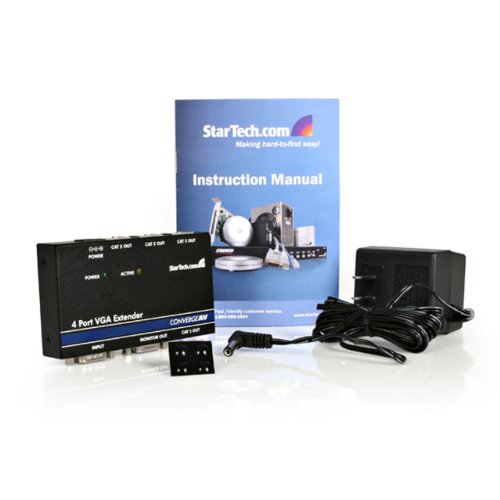 StarTech.com ST1214T 4 Port VGA Video Extender over Cat 5