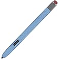LOVE MEI Samsung Galaxy Tab S7/S7+/S7 FE/S8/S8+/S8 Ultra/S9/S9+/S9 Ultra S Pen Sleeve Case, Classic Retro Design Silicone Sleeve Protective Skin Case Non-Slip Smooth Grip (Sky Blue)