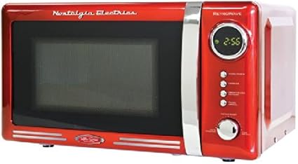 Amazon ノスタルジア エレクトリクス社製 レトロシリーズ 平行輸入 カウンタートップ 電子レンジ オーブンレンジ
