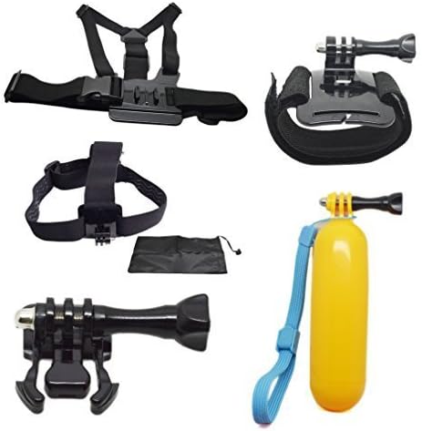 Accessories Set for Gopro Hero 4/3+/3/2/1(Buckle Basic Mount+Screw+Chest Strap+Adjustable Head Strap+Bag+Chest Body Strap)