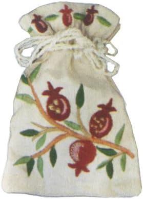 Yair Emanuel Havdalah Spice Bag and Cloves with Pomegranate Design (BBE-3)