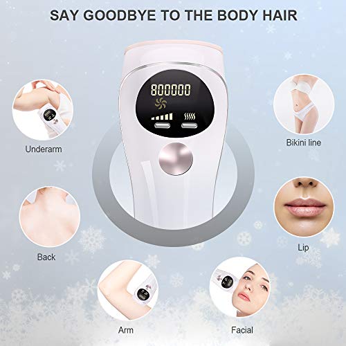 Skin Optics IPL Hair Removal Device for Women & Men Permanent Painless 800,000 Flashes Use for Body Facial Hair Treatment Wholebody Home Use