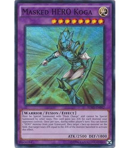 Yu-Gi-Oh! Karte – Masked HERO Divine Wind (SDHS-EN043) | Super Rare, 1st Edition | Aus HERO Strike Structure Deck