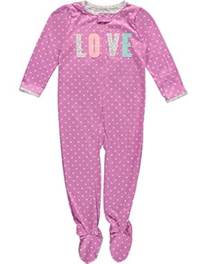 Carters Little Girls 1-Piece Snug Fit Cotton PJs Love Dot Purple