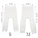 AWEHIRU Qiyuxow Infant Toddler Girls Solid Knit Footless Leggings/Tights Socks (0-2T) White