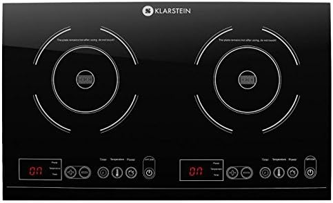 Klarstein VariCook XL Double Induction Plate (3100 W of Total Power, Timer, Touch Buttons, LED Display, Modern Design)