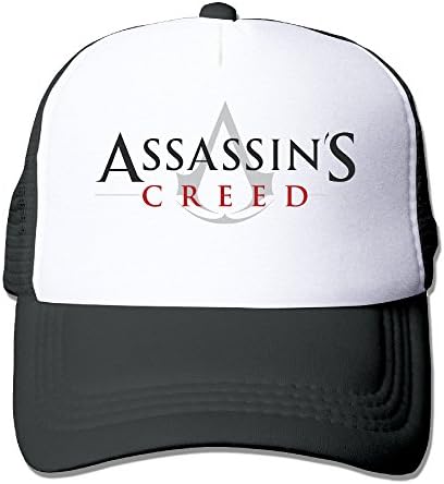 Assassin's Creed Logo Movie Snapback Trucker Mesh Men Women One Size Fits Most Hats Caps Black