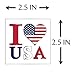 24 Patriotic Temporary Tattoos | 4th of July Party Supplies | USA Party Favors and Fourth of July Party Decorations | Metallic American Flag Red White and Blue Fake Tattoos | By John & Judy