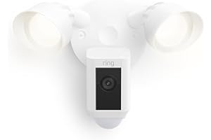 Ring Floodlight Cam Wired Plus with motion-activated 1080p HD video, White (2021 release)