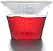 Healthstar Non-Sterile Graduated 1 ounce Clear Plastic Medicine Cups with Measurement Markings (100 Count)