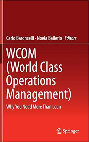 Amazon Com Wcom World Class Operations Management Why You Need More Than Lean 9783319301044 Baroncelli Carlo Ballerio Noela Books