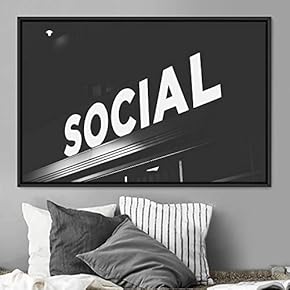 signwin Framed Canvas Wall Art Pressed Quotes 3D...