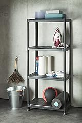 Keter Plus 60/4 Plastic Shelf Black 4 Shelves 20kg Load Tool-Free Assembly view 8