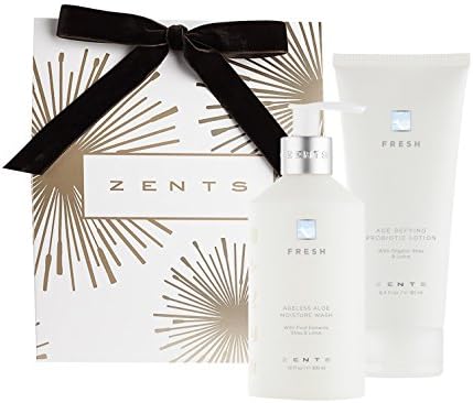 Zents Shea Hands and Body Duo Gift Set, Fresh, Shea Butter Lotion and Ageless Aloe Moisture Wash, 2 - Piece Set