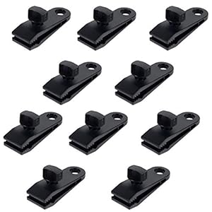 10 Stuks Tarp Clips Tent Tarp Clips Klemslot Grip Luifel Klemset Heavy Duty Tent Clips Winddichte Zeildoek Clips…