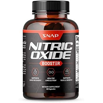Nitric Oxide Supplements by Snap Supplements - L Arginine, L Citrulline 1500mg Formula, Tribulus Extract & Panax Ginseng, Muscle Builder for Strength & Endurance, Pre-Workout Supplement, 60 Capsules