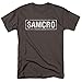 Sons of Anarchy Samcro T Shirt & Stickers (Large) Charcoal