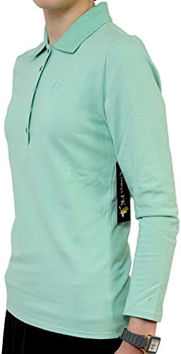 Women Shirts and Blouses ,Serene Green Basic Polo :US ,XX-Small / EU S