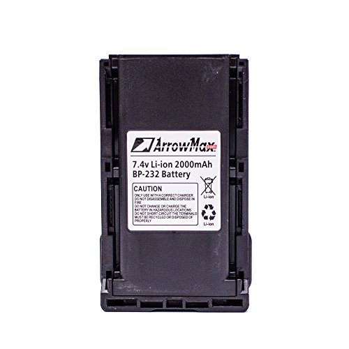 Maxtop AICL0232-2000-D BP-230/231 BP-232N Battery for ICOM IC-F4029SDR IC-F4061 IC-F4062 IC-F4162 IC-F3062