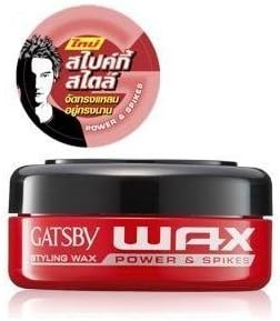 New Gatsby Styling Wax Power &amp; Spike from Japan 75g. (Pack of 4)