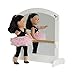 Emily Rose 18-inch Doll Furniture | Ballerina Mirror with Ballet Barre | Fits 18