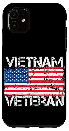 Vietnam Veteran - Vintage US Flag - Military Vet Case for iPhone 11