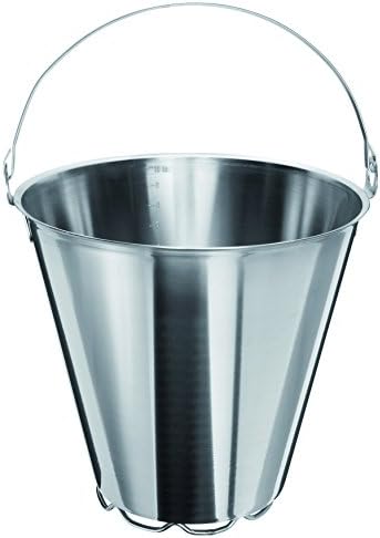STERNSTEIGER - GRADUATED BUCKET WITH BOTTOM RING STAINLESS STEEL(13 Months Warranty)
