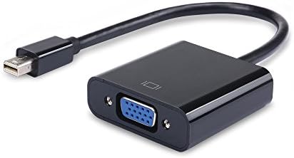 CoocoTech Mini Displayport (Thunderbolt) to VGA Cable Male to Female Black