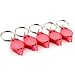 Generic 10 Pack 1400MCD Mini LED Flashlight Torch Light Lamp Keychain Red Light