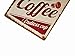 ERLOOD Get More Coffee Cup - Retro Vintage Tin Sign 12