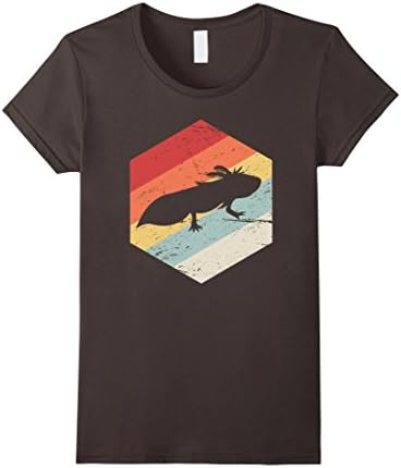 Womens Retro Axolotl T-Shirt XL Asphalt