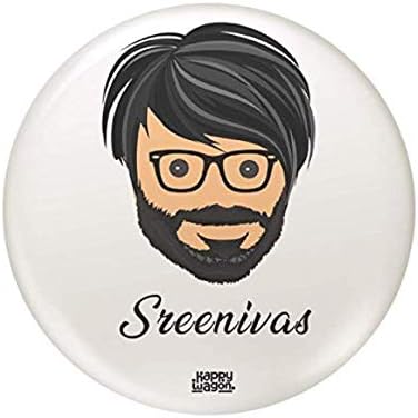 HAPPYWAGON 2-in-1 Personalised Badge and Magnet