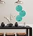 WallPops WPE99065 Calypso Dry Erase Dots, Blue, 13-Inch