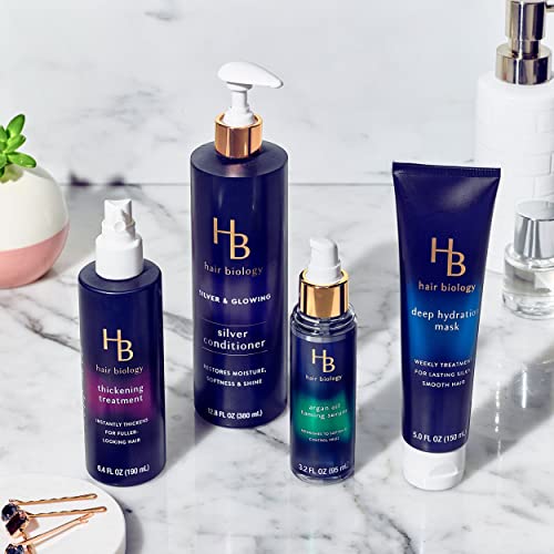 Hair Biology Argan Oil Taming Serum, Twin Pack, 3.2 Fl Oz Each — Hair