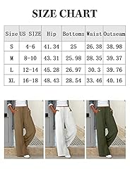 Acelitt Womens High Waist Elastic Pants Ladies