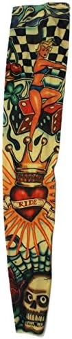 Pin Up Girl Ride Tattoo Sleeve for Guys and Girls